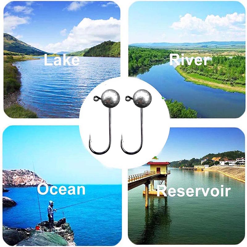 10 ชิ้น/ล็อต Jig Head ตะขอตกปล - Fishing Hook Barbless บทวิจารณ์และราคา