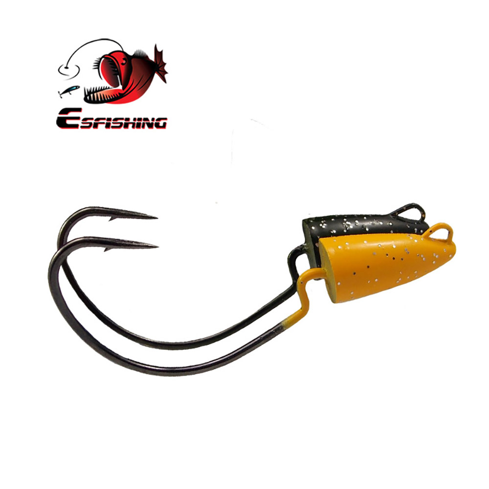 Esfishing ตะขอตะขอเหล็กความแข็ - Fishing Hook Offset บทวิจารณ์และราคา