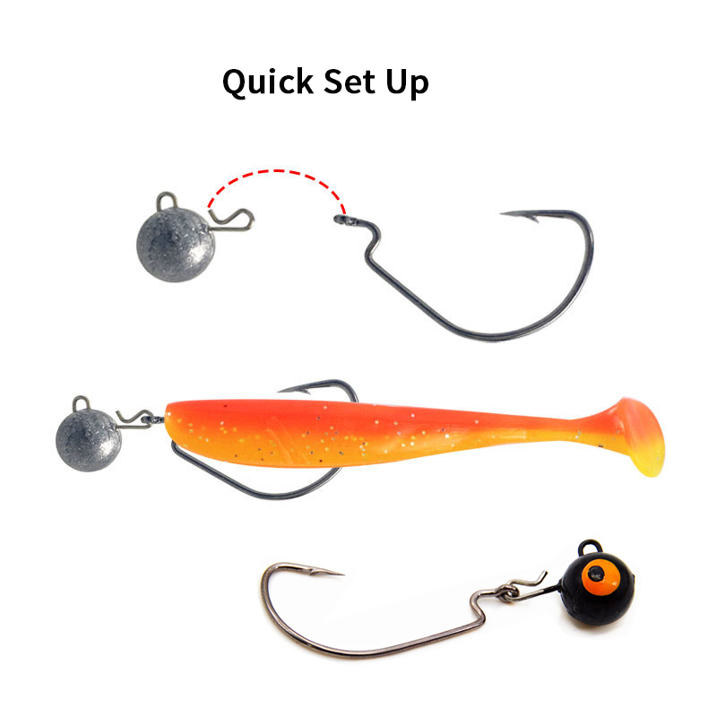 5ชิ้นตัวจมน้ำหนักตกปลาลูกกลมหั - Fishing Hook Jig บทวิจารณ์และราคา