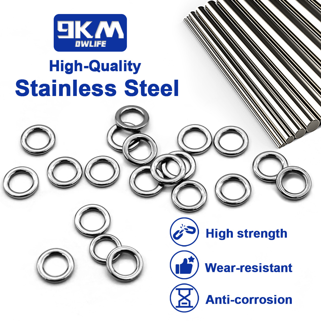 วงแหวนตกปลาแบบแข็ง 9KM จำนวน 5 - Fishing Hook Jig บทวิจารณ์และราคา