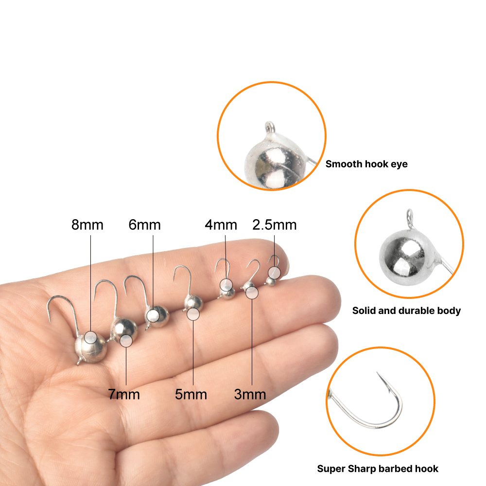 MUUNN ชุดหัวจิ๊กตกปลาน้ำแข็ง 5 - Fishing Hook Offset บทวิจารณ์และราคา