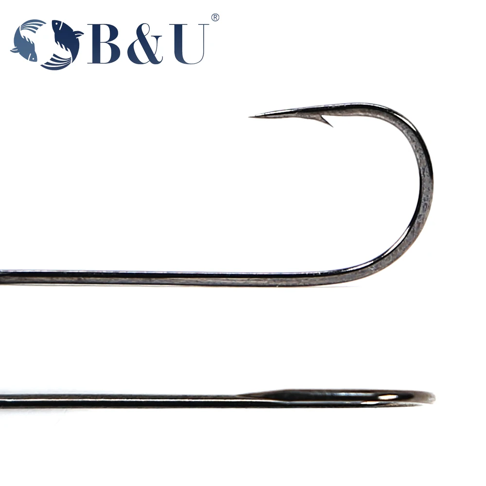 เบ็ดตกปลา B&U 20 ชิ้น แบบตาใหญ - Fishing Hook Barbless บทวิจารณ์และราคา